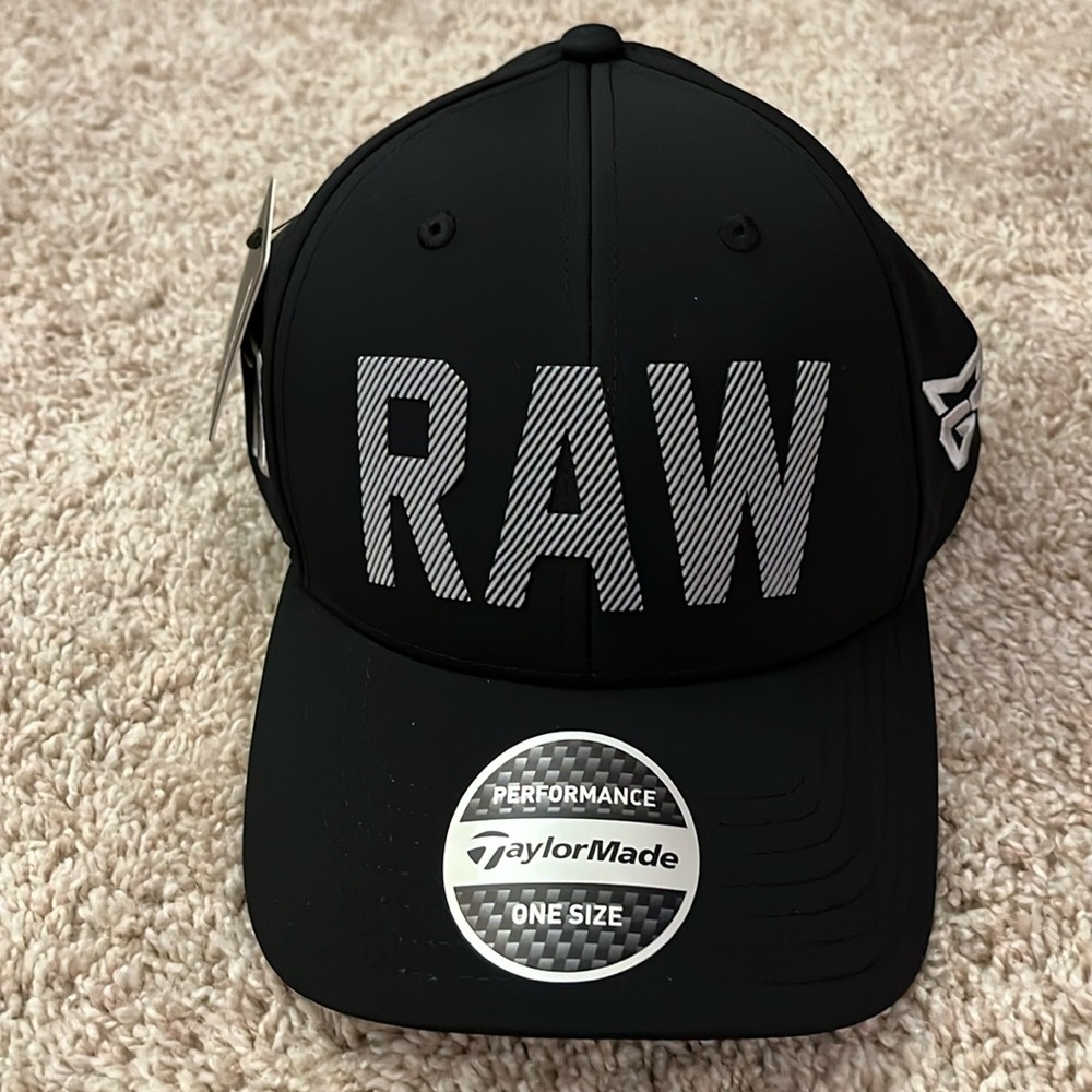 Taylormade, adjustable back, black golf hat